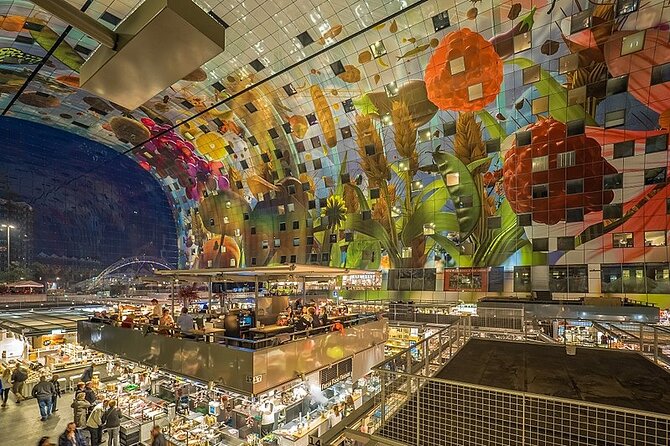 8 hour Walking and Boat Tour to Rotterdam and Kinderdijk - Erasmus, the Markthal, and the cube houses