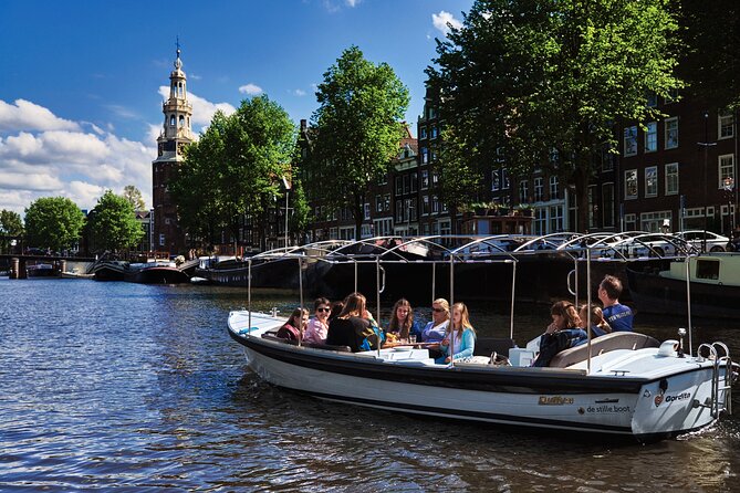 Amsterdam: 60-Minute Guided Private Canal Cruise with Drinks - Jordaan, where the canals feel smaller and calmer