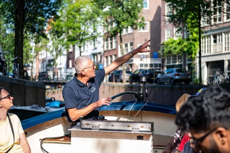 Amsterdam: 75 minute Open Boat Canal Cruise with Live Guide - Westerkerk, Prinsengracht, and the Anne Frank House area