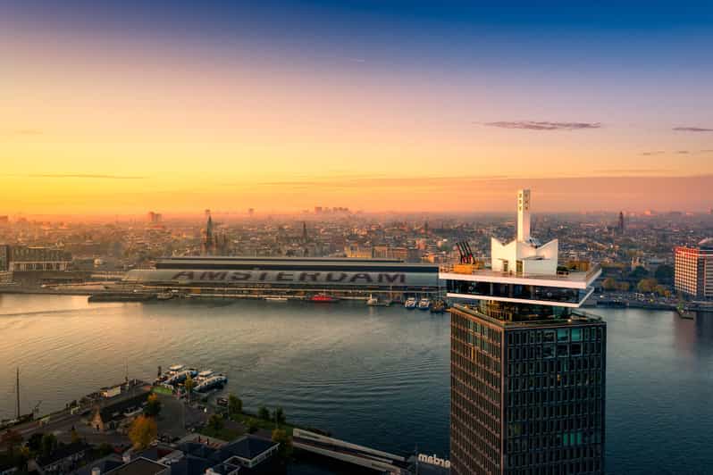 Amsterdam: A'DAM Lookout Entry Ticket with Burger - The 20-floor lift ride