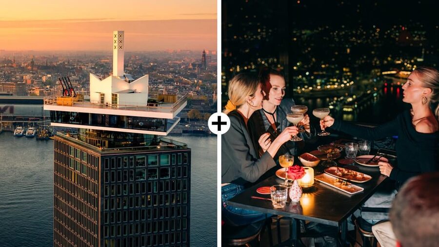 Amsterdam: A'DAM Lookout Ticket and Lunch or Dinner Voucher - Crossing the IJ to A’DAM Tower