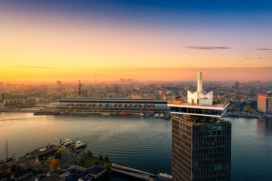 Amsterdam: A'DAM Lookout Ticket and Lunch or Dinner Voucher - Madam Restaurant: views with lunch or dinner