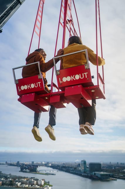 Amsterdam: A'DAM Lookout Ticket and Lunch or Dinner Voucher - The Over the Edge swing and VR ride