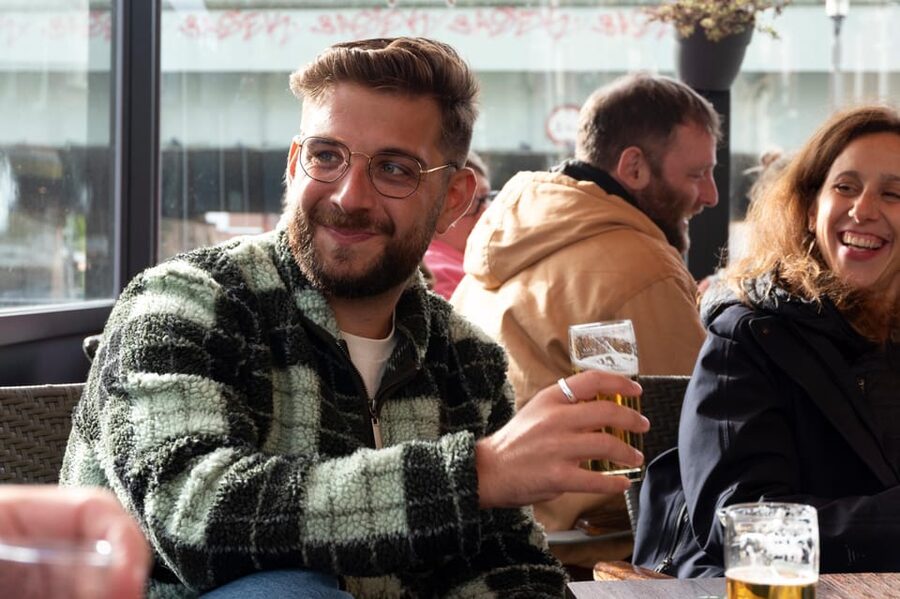 Amsterdam All Inclusive Guided Walking Craft Beer Tour - Walking through De Pijp between tastings