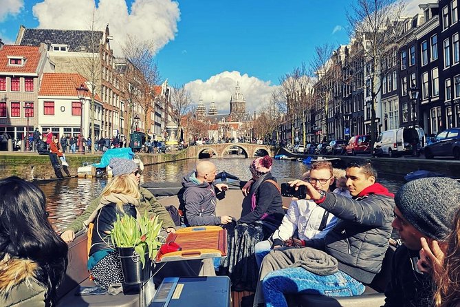 Amsterdam Canal Tour by Open Boat – 90 min Small Group Experience - Geldersekade, Nieuwmarkt, and De Waag