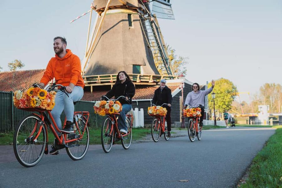 Amsterdam: Cheese, Windmill & Countryside Bike Tour - Meeting farm animals and tasting local cheese