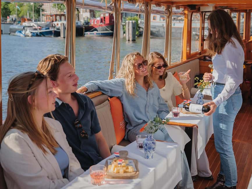 Amsterdam: Classic Boat Cruise with Optional Cheese & Wine - The Amstel River and the Skinny Bridge