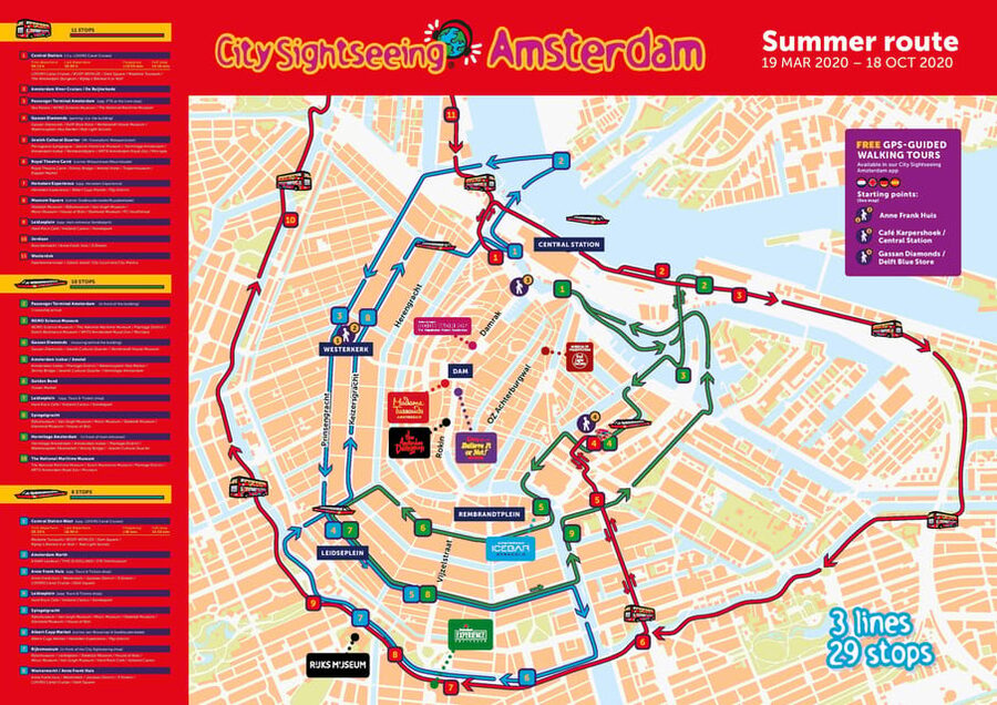 Amsterdam: Combo Rijksmuseum & Hop-On Hop-Off Bus - The Blue Line for summer visits