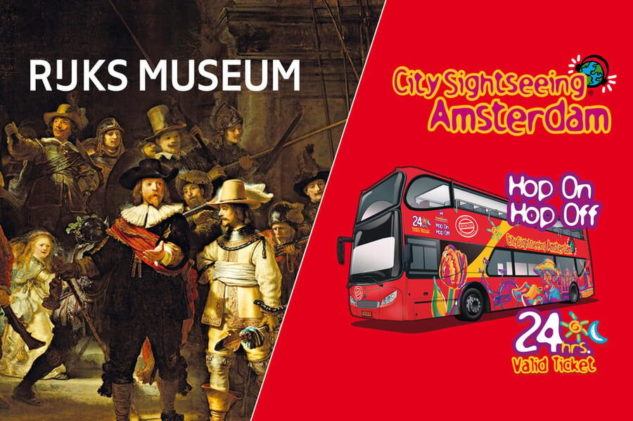 Amsterdam: Combo Rijksmuseum & Hop-On Hop-Off Bus - Starting at the Rijksmuseum on Museumplein