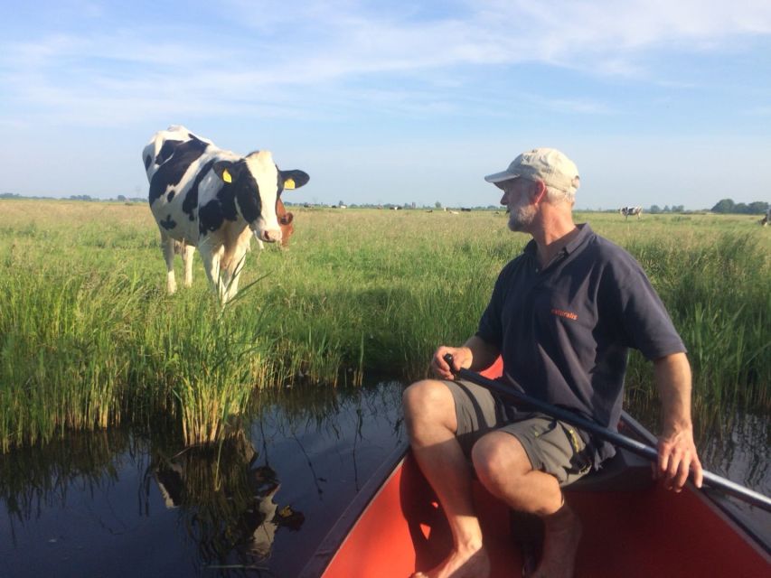 Amsterdam: Dutch Countryside Sunset Canoe Tour - Paddling past farms, mills, and wetlands