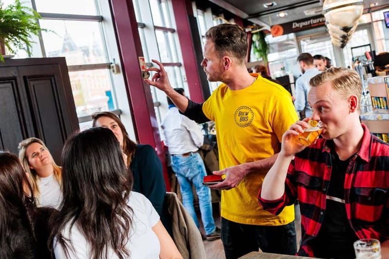 Amsterdam: Dutch Craft Beer Tasting with cheese and snacks - Cheese, sausage, and nuts with the beer