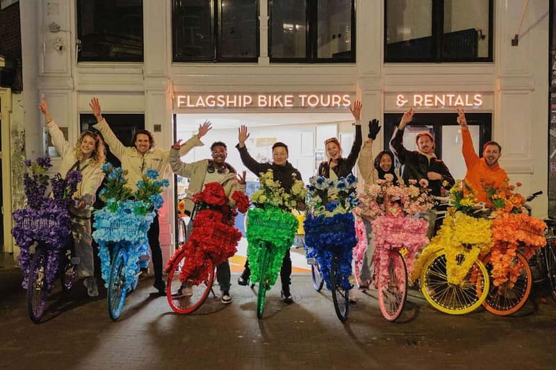 Amsterdam: Explore Canals, Guided Tour on Flower Bikes - Choosing a bike and preparing for the ride