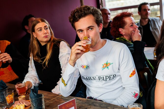 Amsterdam Guided Craft Beer Tasting with Cheese & Sausauge - Five beers in one hour at ClinkNOORD