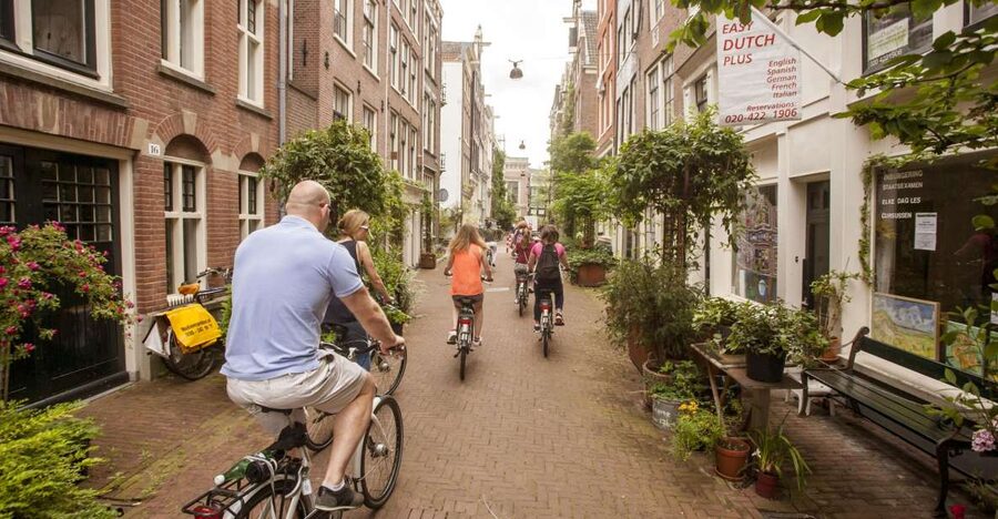 Amsterdam: Hidden Gems & Highlights Guided Bike Tour - A thoughtful stop near Anne Frank’s House
