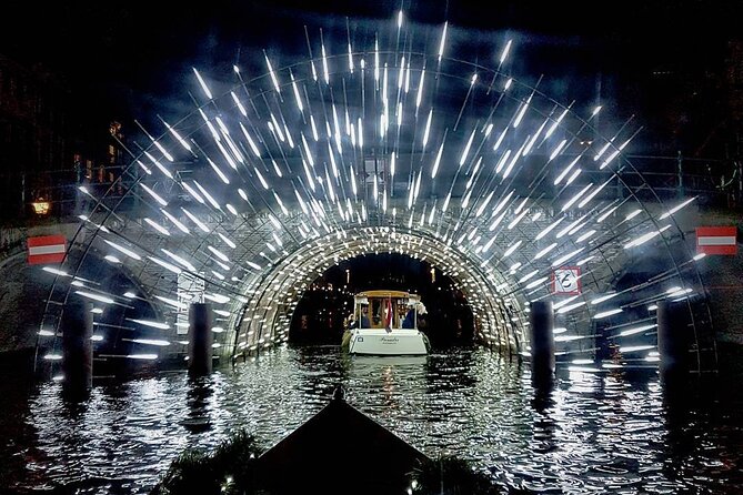 Amsterdam Light Festival: Canal Cruise + Snack & Unlimited Drinks - The Amsterdam Light Festival from the canal