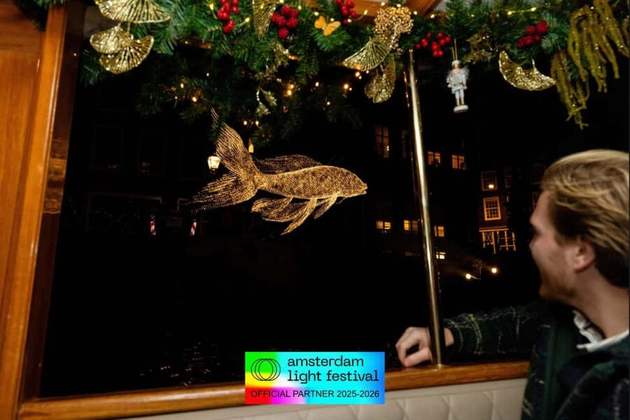 Amsterdam: Light Festival Heated Cruise with Drinks Option - A light-art outing with an educational side