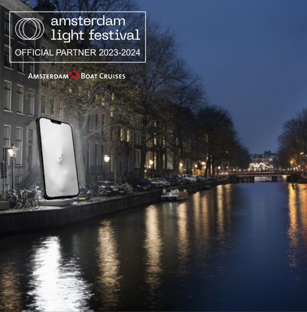 Amsterdam Light Festival Live Commentary & Optional Drinks - Starting near the IJ and A’DAM Tower