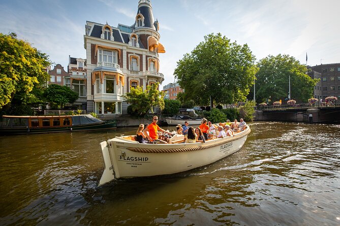 Amsterdam Luxury Canal Cruise + Unlimited Drinks & Bites option - The Rijksmuseum View From Spiegelgracht