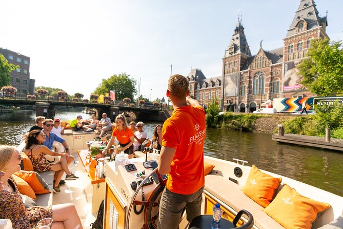 Amsterdam Luxury Canal Cruise + Unlimited Drinks & Bites option - Open Air in Summer, Covered Boats in Winter