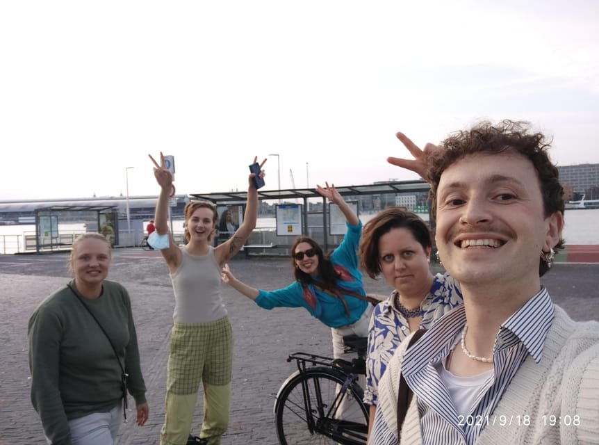 Amsterdam: Rainbow Rural Bike Tour With Local Gay Guide - From green countryside to the old NDSM harbor
