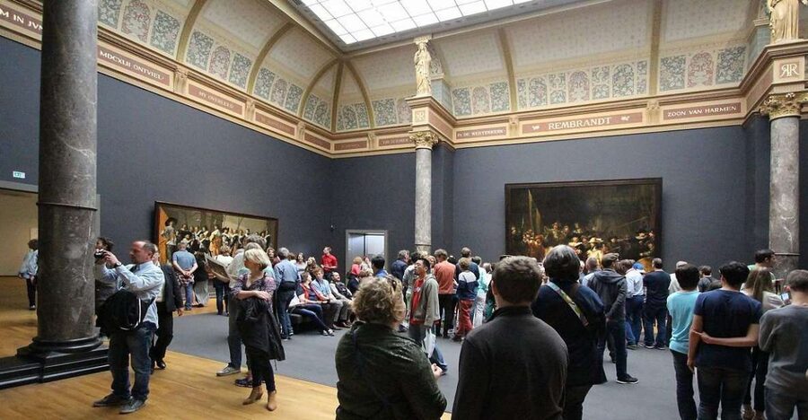 Amsterdam: Rijksmuseum Private Guided Tour - Entering the Rijksmuseum through the Cobra Cafe meeting point