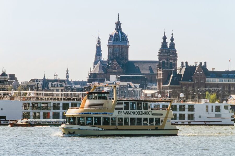 Amsterdam: River Cruise With All-You-Can-Eat Dutch Pancakes - The pancake buffet: plain, apple, and bacon