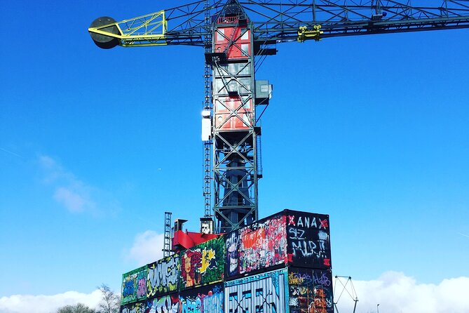Amsterdam's Hidden Gems and Street Art Bike Tour - NDSM Wharf, where the tour has its strongest character