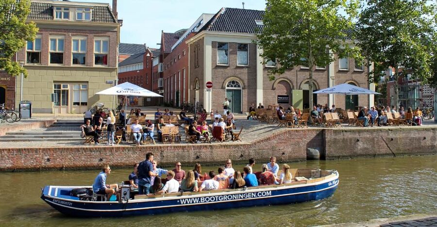 Groningen: Open Boat City Canal Cruise - Hoek van Ameland and Noorderhaven