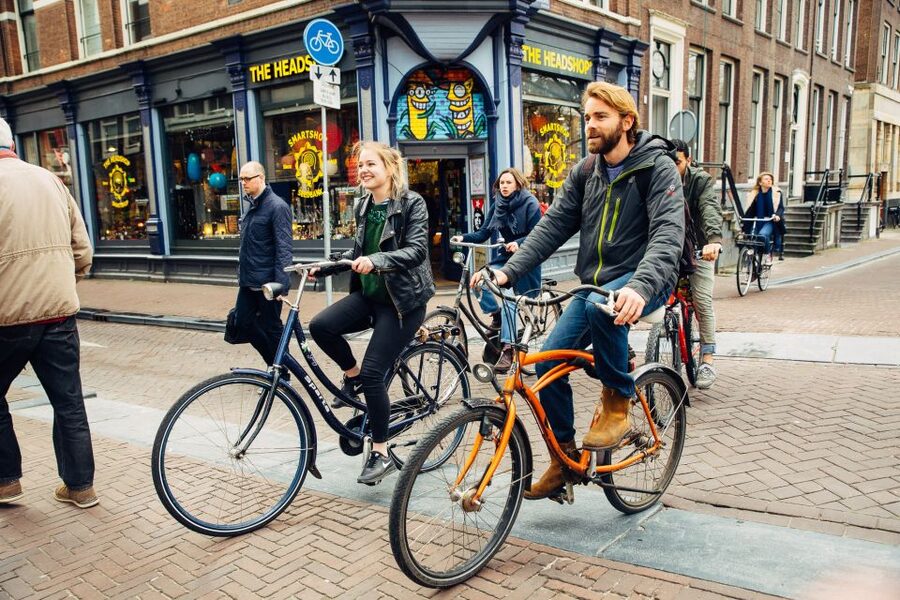 Private Amsterdam Bike Tour with a Local - The Blood Graffiti House and unusual Amsterdam stories