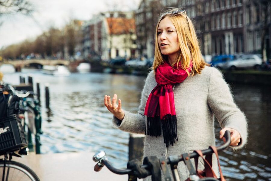 Private Amsterdam Bike Tour with a Local - West-Indisch Huis and the first taste of old Amsterdam