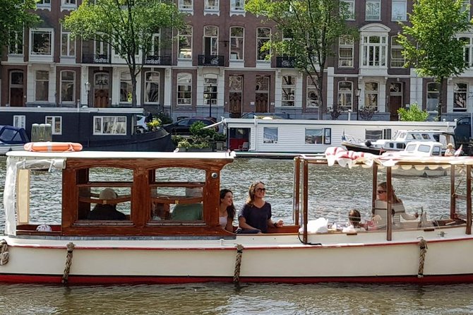 Private canal cruise on small historic boat - Amstelveld and the houseboats