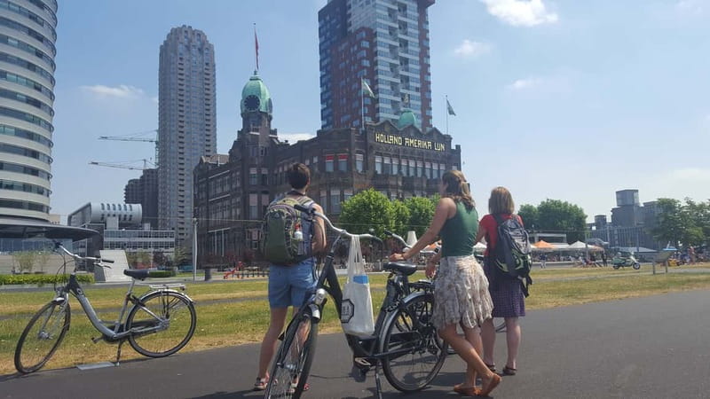 Rotterdam: City Highlights Guided Bike Tour - Erasmusbrug and the skyline view