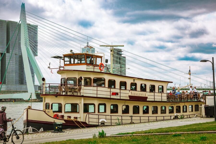 Rotterdam: Harbor Cruise on a Historic Ship - Erasmus Bridge, Veerhaven, and Parkhaven
