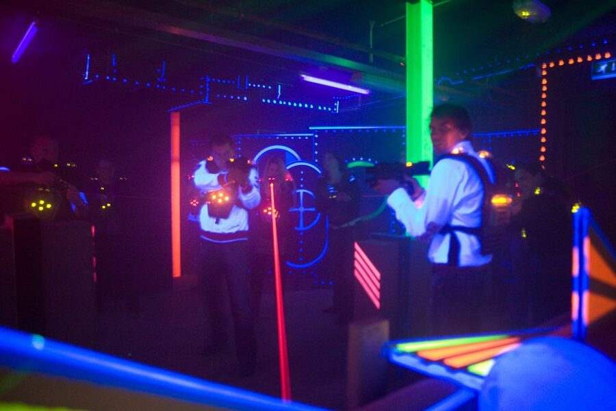 Rotterdam: Lasergame Actvity - The engine room sets the mood