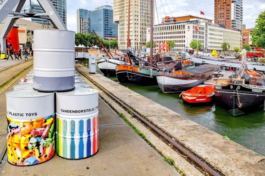 Rotterdam Walking Tour and Harbor Cruise - Blom’s Cubic Houses Turn Homes Into a Forest