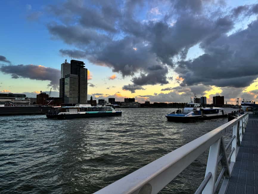 Rotterdam: Waterbus Ticket to Dordrecht and/or Kinderdijk - The onboard experience: practical rather than polished