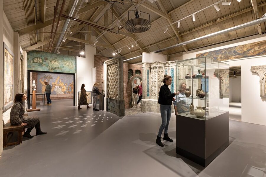 Royal Delft: Delftblue Factory and Museum - The courtyard garden and Brasserie 1653