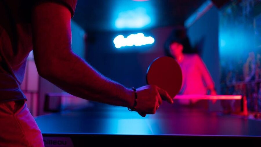 The Hague: Ping Pong Table Rental at a Secret Ping Pong Bar - Music, big-screen matches, and a sofa between games