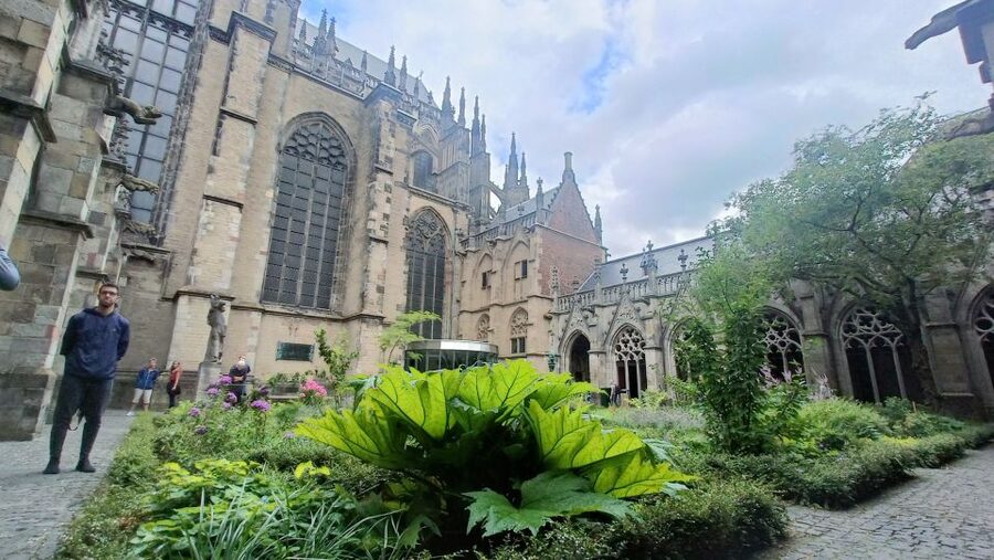 Utrecht: Guided Highlights Walking Tour - The church bar and the door with a story